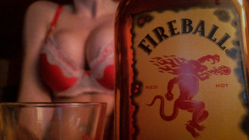 confusedbun:  my friend gave me fireball and a shot glass for christmas (they know me so well)