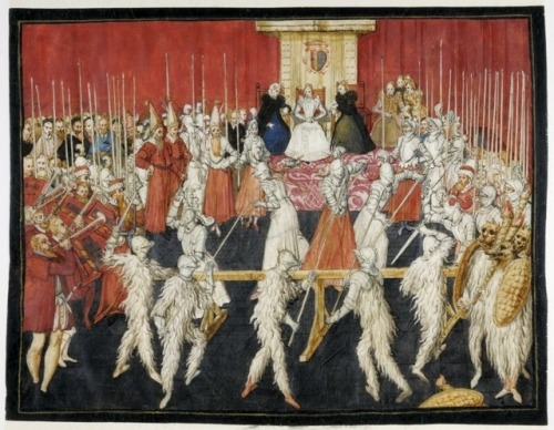 Illustrations from the so-called &ldquo;Brussels Album&rdquo;, depicting numerous ceremonies held to