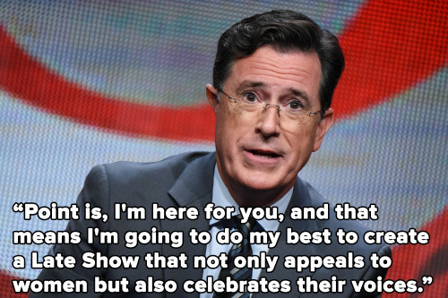 joncolbert: notnumbersix:micdotcom:Stephen Colbert pens hilarious and important feminist op-ed W