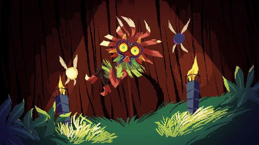 pikipouet:  Skull Kid gif to celebrate the 3Ds version~ &lt;3 I can’t wait~