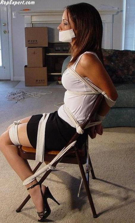 Seriously, few bondage scenarios are as pleasing to look at as a good chair tie.