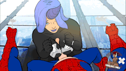 Channeldulce:  Commission From Maximus_Reborn Of Spiderman And Luna In Venom Symbiote