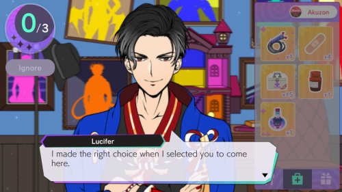HES BACK! LUCIFER IS VISIBLE WITH HIS YUKATA ON THE HOME SCREEN!!
