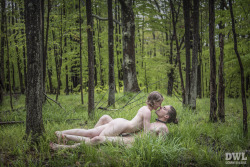 bunnyluna:  So in love with this photo with @antisocialdisposition taken by  @cubicletocollar from the woods behind our cabin at #dancingbearsvacay. 💖🌠🌱 