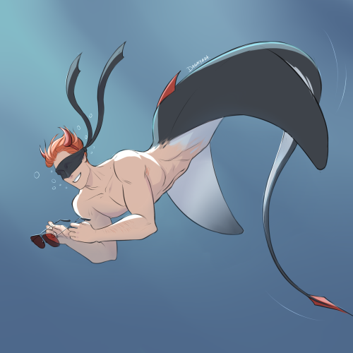 MerMatt <3 Just found red Ray-Bans  under the sea I took devil ray fish for him  and I think it s