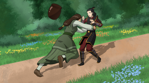 Here are some artwork I did for the 2nd episode of The Rise of Kyoshi visual novel.Check out the ful