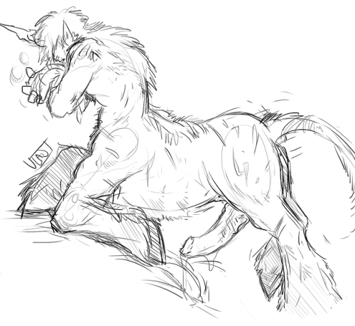 thedadlizard: *whistles innocently*Korrik is lonely.When you are the last of the unicorn/centaurs yo