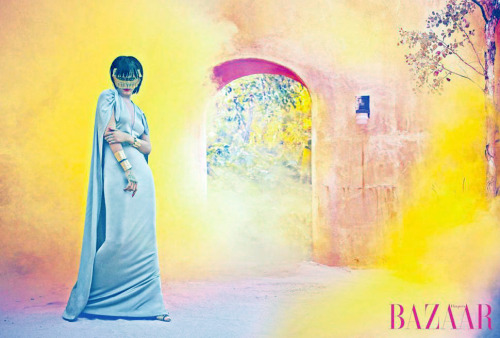 Rihanna by Ruven Afanador for Harper’s Bazaar Arabia. Earlier this month all you can hear was 