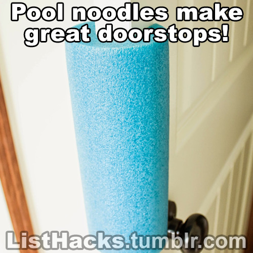 rockhardgeologist:  listhacks:  Pool Noodle Hacks -  If you like this list follow ListHacks for more     I don’t care how efficient or cost effective this is, I will NOT be the pool noodle guy. I won’t have my kids become social outcasts because the