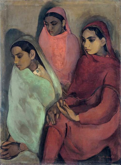 post-impressionisms: Three Girls, Amrita Sher-Gi. 1935. 