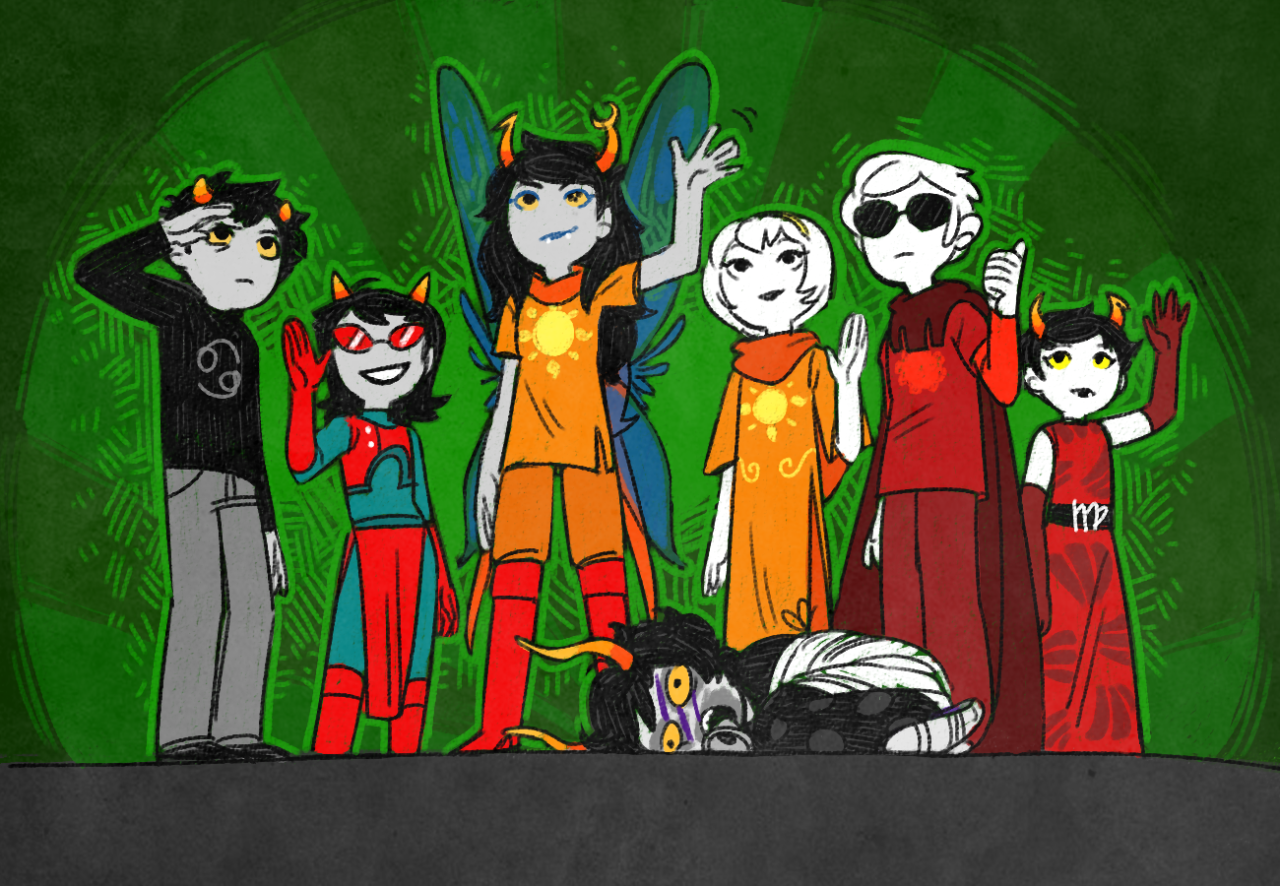 xamag-homestuck:  The first set I did for A6A6I5