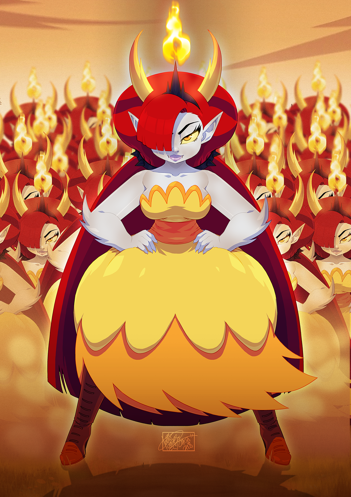 tovio-rogers:full color commish of hekapoo from star vs the forces of evil.  my