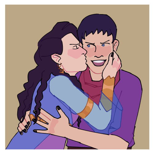 kingdowager: Based on those photo booth pictures of Katie and Colin :^) Omg, they have matching pain