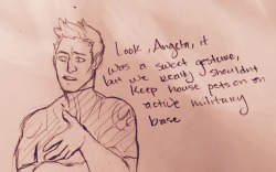 sarcasticasides:   Angela gave genji some kittens and everyone is on board with it  @thekiereneffect u asked to be tagged