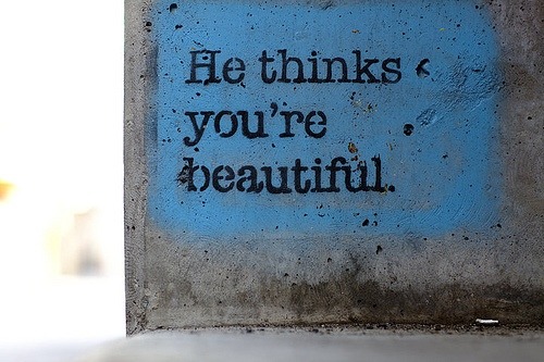 He does. Even though he’s only seem your eyes.