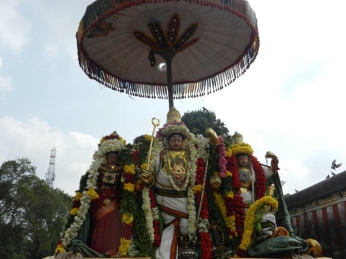 Sita, Rama and Lakshmana deities at procession