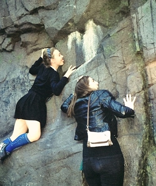 notyourtypicalhumanbeing:  notyourtypicalhumanbeing:  We crave that mineral.  I did not climb up a nearly 90 degree slope in public in a skirt, pretend to lick it, and shout “It’s a meme!” at the crowd of bewildered onlookers for this few notes