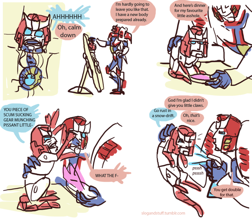 slogandstuff:  I’m pretty sure Pharma is keeping him alive to have someone to talk