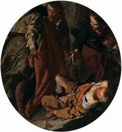 Bernardo Cavallino. The Drunkenness of Noah, c. 1640-5
