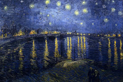 famous-art-palettes:  Starry night over the Rhône (Vincent van Gogh, September 1888)