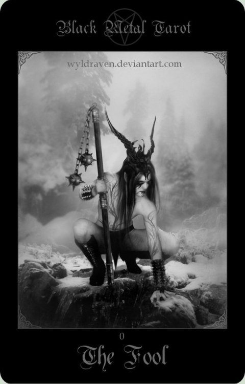 Black Metal Tarot - by Wyldraven art