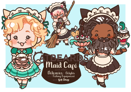 it’s CATBEARD’S Maid Café (and other Delicacies &amp; Delights and Fishing Eq