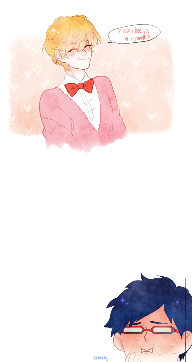  &ldquo;my bow tie matches your glasses, rei-chan!&rdquo; 
