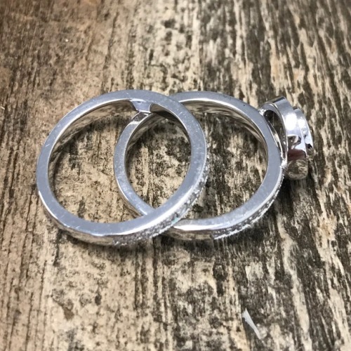 Created this wonderful diamond halo wedding set recently. The...