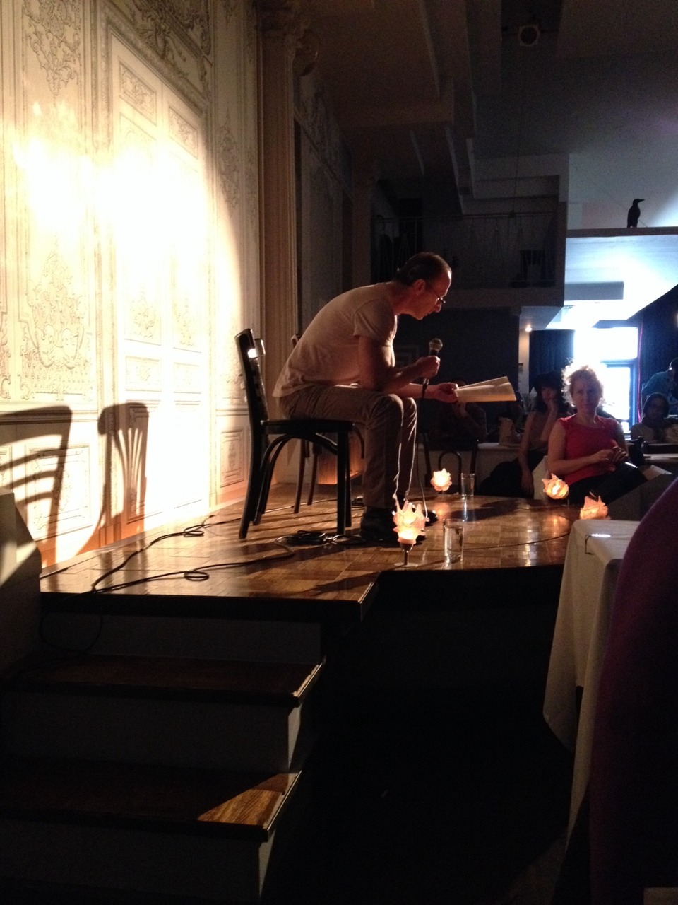 theparisreview:  From the Downtown Literary Festival, Mark Leyner reads from Donald