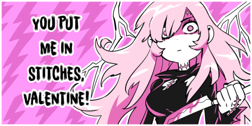 devilscandycomic: happy valentines day from a bunch of little monster nerds XOXOXO!!!