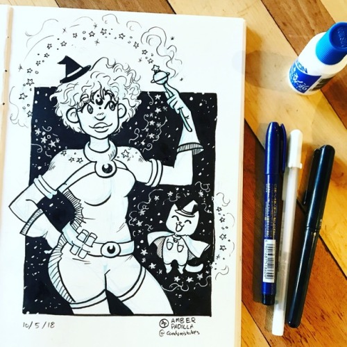 DAY 4: Space Witch/Spell - This didn&rsquo;t quite turn out there way I wanted but I think it&am
