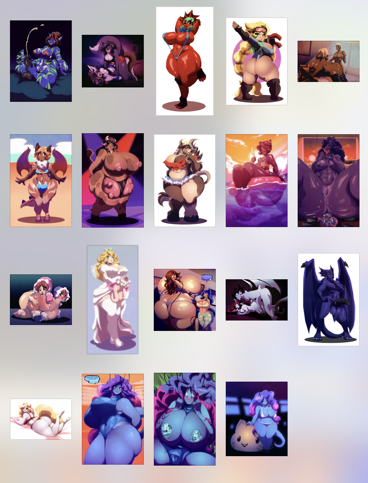 riendonut: Stuff I drew from 7-15 - 7-21. If you wanna snag hi-res .zips of this