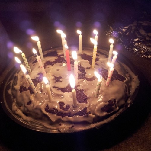 My baby made me a cake :* @itsallisonbitches #happybirthdaytome