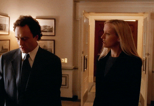 michonnegrimes:   Donna Moss and Josh Lyman in Season 1 of THE WEST WING      