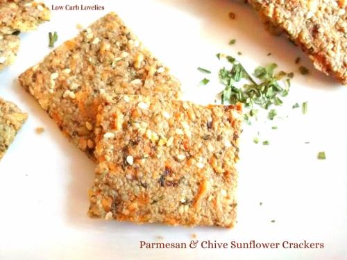 Parmesan &amp; Chive Sunflower CrackersSimple, scrumptious, flourless &amp; grain-free - these chees