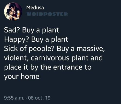 witchesversuspatriarchy:Fill your house with plants