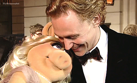 Classic Hiddles Moments: Tom Meets Miss Piggy (and naturally he charms the porcine diva)