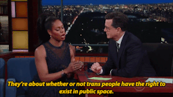 thetrippytrip:Laverne Cox: Bathroom Bills “Criminalize Trans People” And No One Is Talking About It   Because the people don’t actually “feel” like becoming educated on LGB and especially T issues.Having a gay friend doesn’t mean knowing what it’s like. Child molesters are at your home - statistically. They aren’t LGB and especially not T.