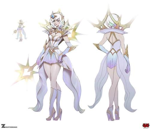 Elementalist Lux - Light Form concept art. #elementalistlux #leagueoflegends