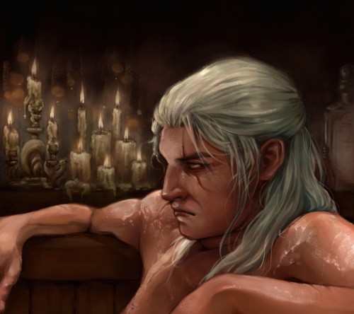 Friend Of Mine Convinced Me To Do Geralt Fan Art So There Ye Go Y'all, Enjoy (--`)