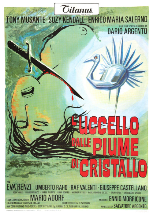 The Bird with the Crystal Plumage (1970). Italian poster.