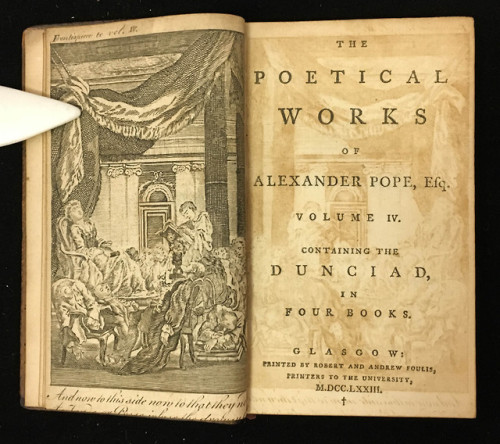 Happy Birthday to Alexander Pope, born on this day (May 21) in 1688. Pope was a poet and a translato