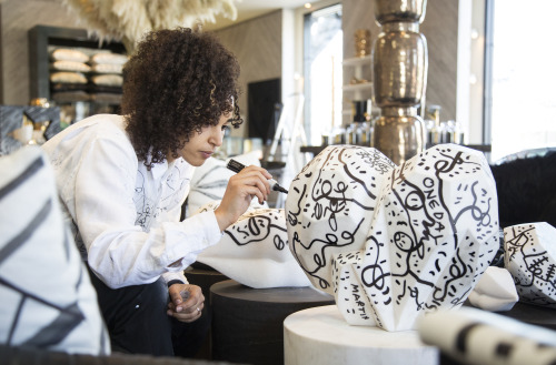 shantellmartin: Just a few items from the hand drawn one-of-a-kind Kelly Wearstler x Shantell Martin