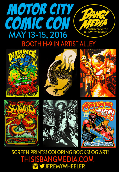 Find me at Motor City Comic Con this weekend! Prints! Coloring Books! Laughs. Stop by and say hey!