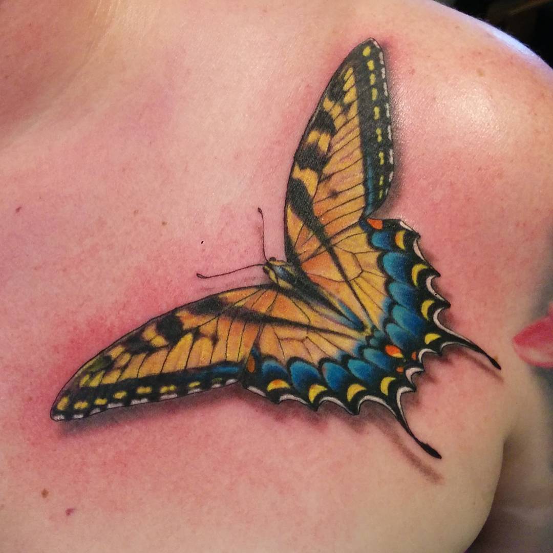 tiger swallowtail butterfly tattoo