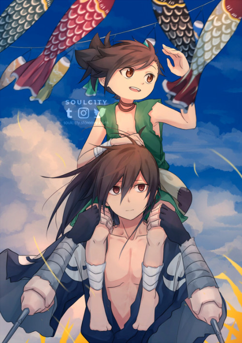 I drew one of the postcards for the Give Me Fire zine, a dororo fanzine! ᕕ( ᐛ )ᕗThere are only a few