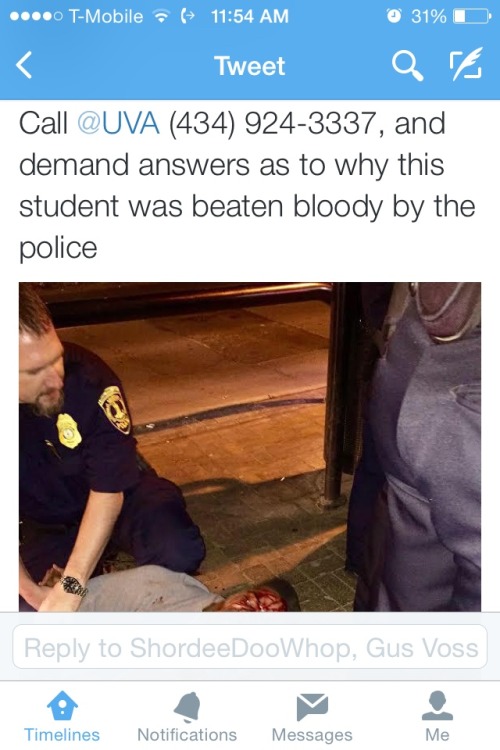 kpierreart:futuremrsknow-it-all:dfresilient:#blacklivesmatter #uva #policebrutalityI just wanna throw this out there: apparently Martese doesn’t even HAVE a fake IDNot that that matters. Regardless, this young man DID not deserve this treatment.  This