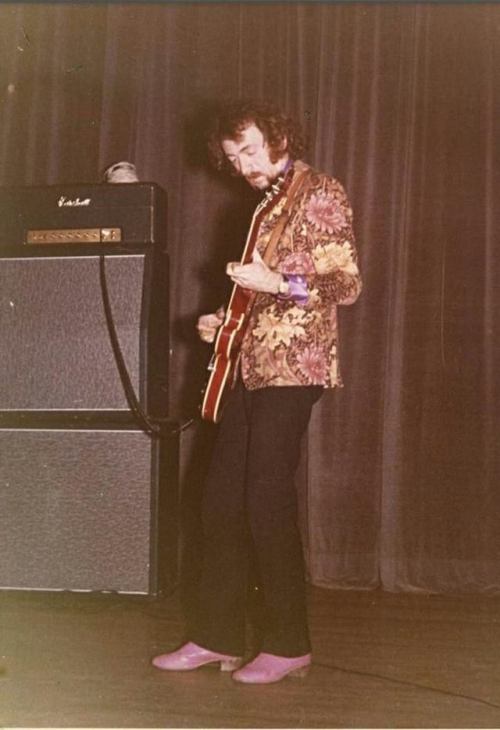 Dick Taylor from The Pretty Things wearing William Morris print jacket from Granny Takes a Trip, 196