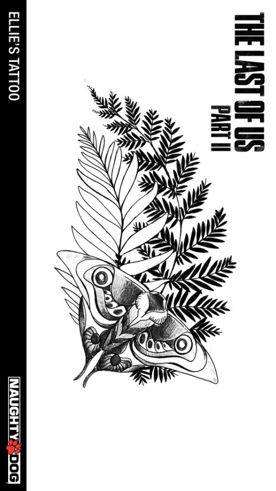 The Last of Us Ellie Tattoo *inspired* - White | Pin