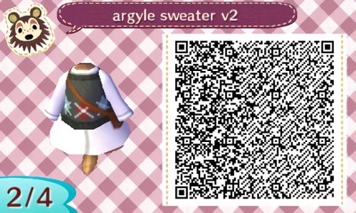 Just a cute argyle sweater, enjoy!